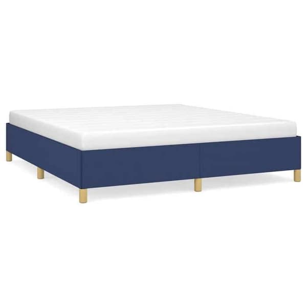 Sengestel - EKSKLUSIV HUS - 160x200 cm - Blå - 100% polyester stof - Lamelseng Blå