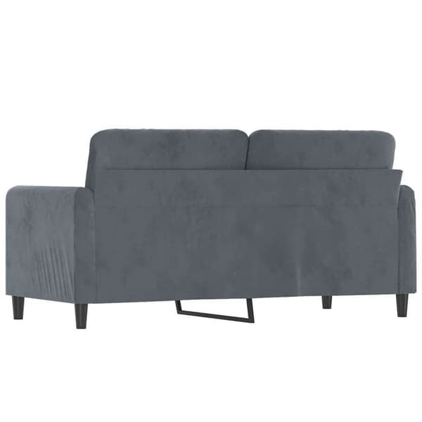 Maison Exclusive - Tummanharmaa 2-paikkainen sohva 140 cm Sametti