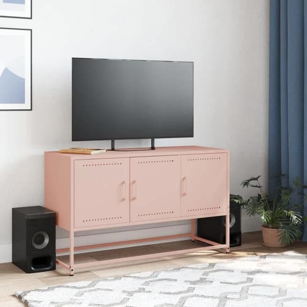 TV-møbel - MAISON EXCLUSIVE - Maison Exclusive - Rosa - Robust stål - 3 rum Ros