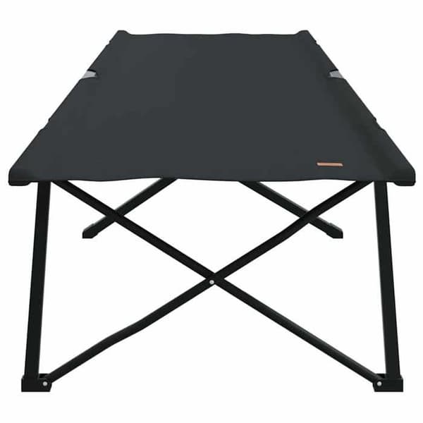 Sammenklappelig camping seng - MAISON EXCLUSIVE - Maison Exclusive - 2 stk - 206 x 76 x 74 cm - Sort