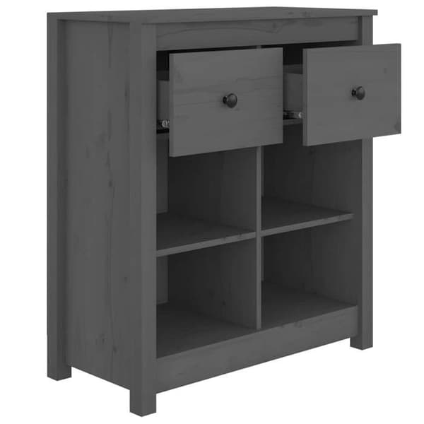 Maison Exclusive - Buffé Grå 70x35x80 cm Massivt furu Grå
