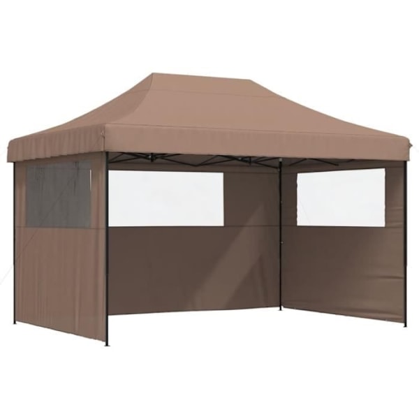 Modtagetelt - Ikke specificeret - Foldbar - 3 sidedele - 410 x 279 x 315 cm - Brun Brun
