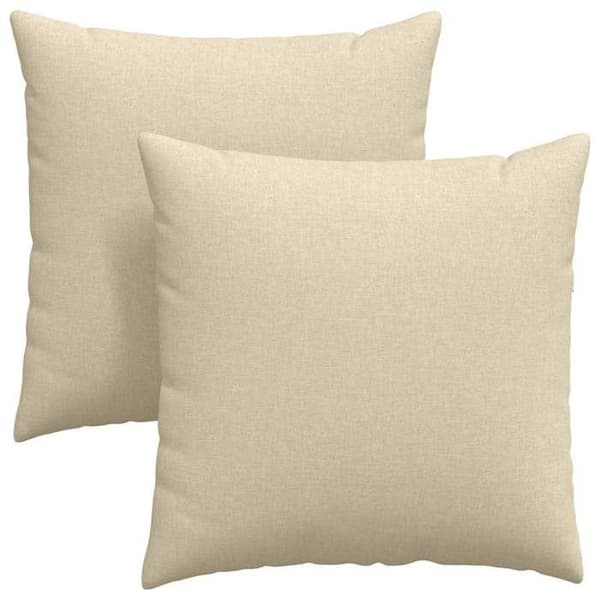 Maison Exclusive - Soffkuddar 2 st tyg Kräm 60 x 60 cm Grädde