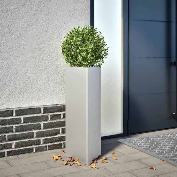Jardinière - EXKLUSIVT HUS - Triangulär 30x26x75 cm - Galvaniserat stål - Pack 2 - Korrosionsbeständig Ej specificerat