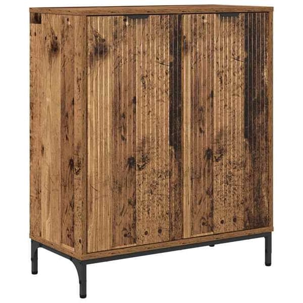 Buffé - EXKLUSIVT HUS - 69,5 x 33 x 82 cm - Ingenjörsträ - Metallben - Väggmonteringskit
