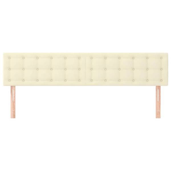 Maison Exclusive - Hovedgærder Creme 180x5x78/88 cm Simililæder Grädde