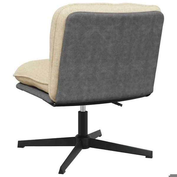 Maison Exclusive - Snurrstol för kontor Creme Tyg Grädde