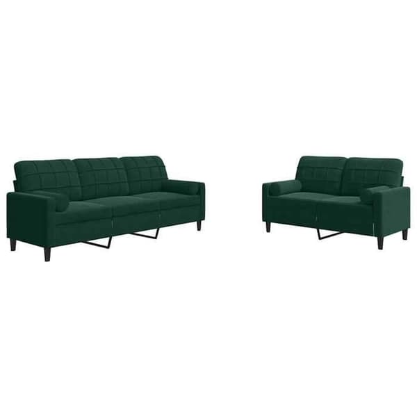 Maison Exclusive - Set med 2 soffor med kuddar och sammetstrumpor