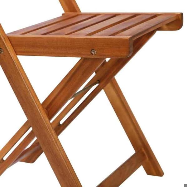 Maison Exclusive - Utomhus bistrostolar set om 2 i solid akaciaträ