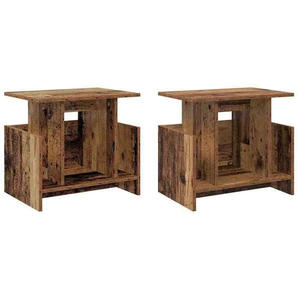 Maison Exclusive - TV-møbel 2 stk. Antik træ Ingeniørtræ