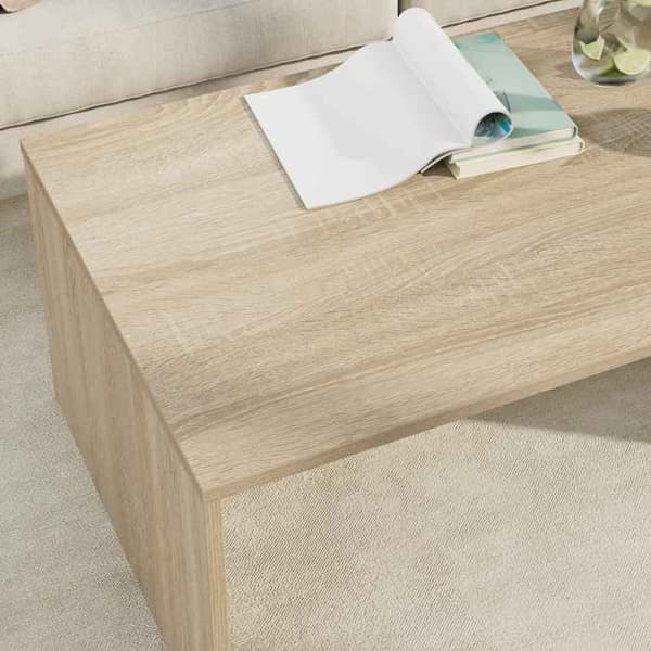 Maison Exclusive - Sofabord Egetræ Sonoma 95 x 50 x 34 cm Ingeniørtræ