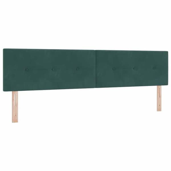 Maison Exclusive - Mörkgrön sänggavel 200 cm Sammet