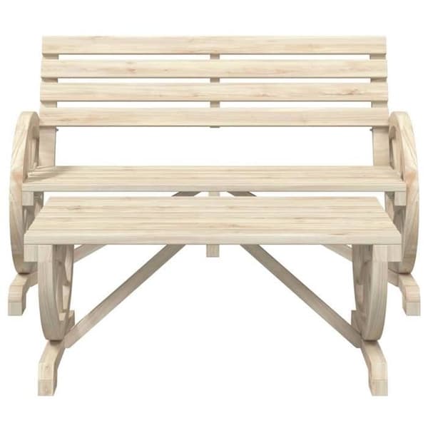 Havemøbler 2 dele - EKSKLUSIVT HUS - Modulerbart - Massivt fyrretræ - Ergonomisk siddeplads - Sofabord
