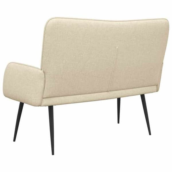 Maison Exclusive - Sofa 2 pladser Creme 115 x 61 x 87 cm Stof