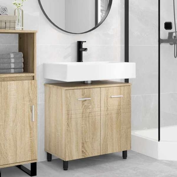 Maison Exclusive - Badeværelsesvaskeskab Sonoma Eg 60 x 35 x 60 cm