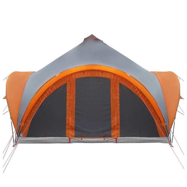 Maison Exclusive - Tipi-tält för 6 personer Grå och orange Polyester och Stål