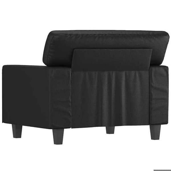 Maison Exclusive - Musta Tuoli 60 cm Keinonahkaa