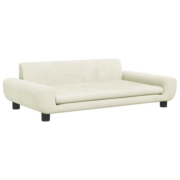 Maison Exclusive - Hundeseng creme 100x54x33 cm velour Grädde