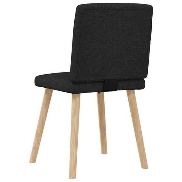 Maison Exclusive - Ruokatuolit 6 kpl musta kangas