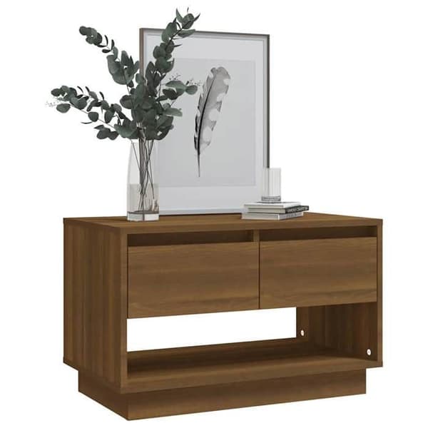 Maison Exclusive - TV-møbel i brunt egetræ 70x41x44 cm i ingeniørtræ Brun ek
