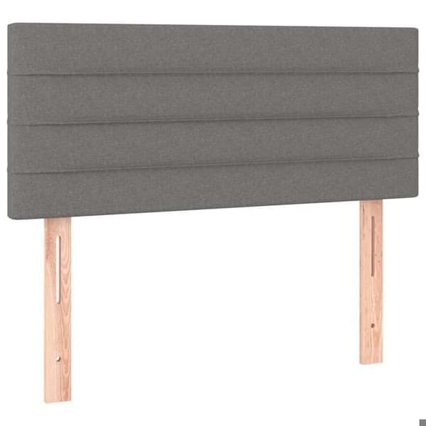 Maison Exclusive - Mörkgrå sänggavel 90x5x78/88 cm Tyg