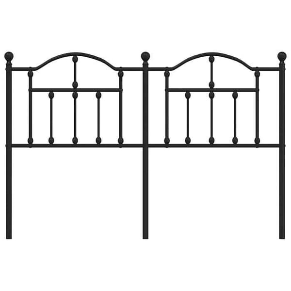 Maison Exclusive - Erstatnings hovedgærde i sort metal 150 cm