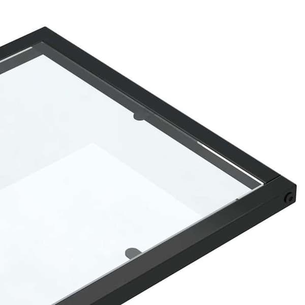 Maison Exclusive - Computer sidebord Transparent 50x35x65 cm Hærdet glas Transparent
