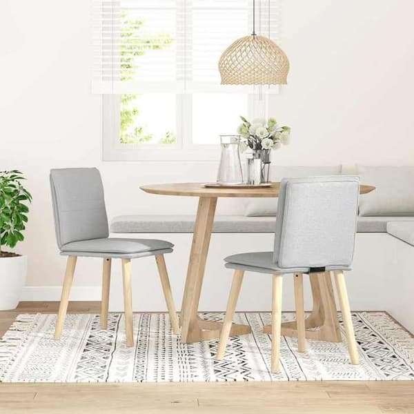 Maison Exclusive - Matstolar set om 2 grå moln tyg