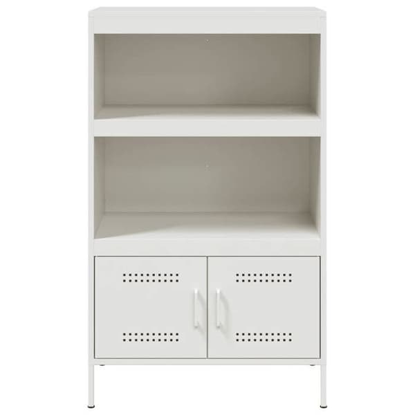 Maison Exclusive - Hvid buffet 68x39x113 cm stål