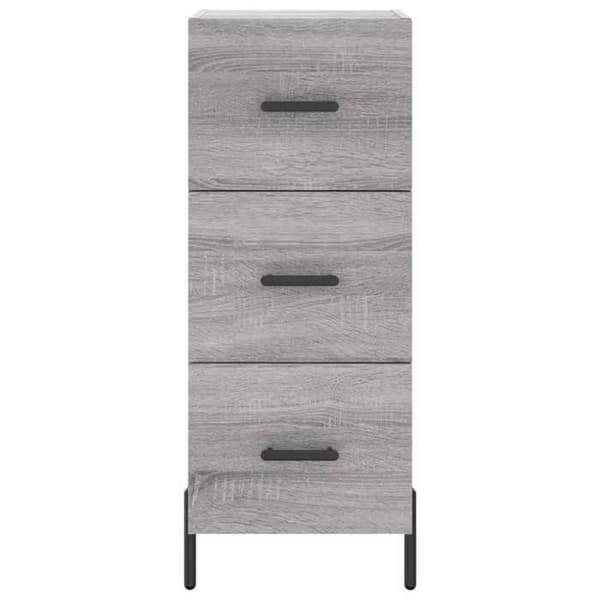 Maison Exclusive - Buffet Sonoma grå 34,5x34x90 cm Ingenjörsträ