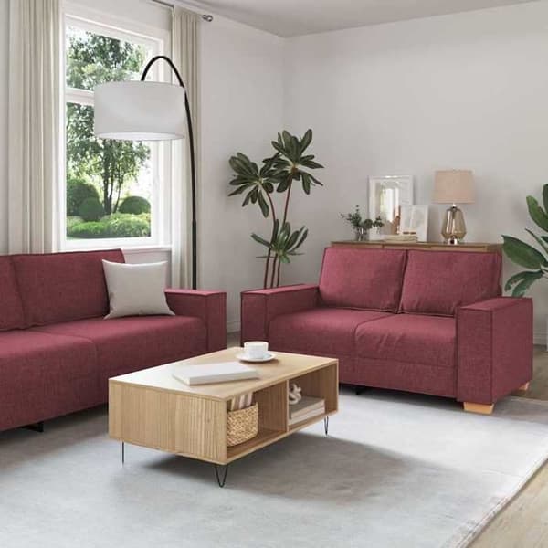 Maison Exclusive - 3 osan sohva Bordeaux-kangas Bordeaux