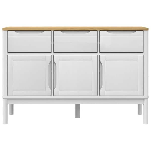 Maison Exclusive - Buffé FLORO vit 114x43x74 cm massiv furu Vit
