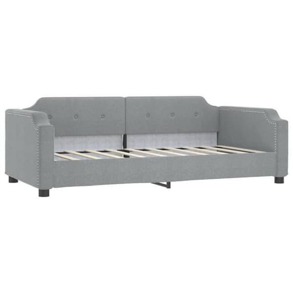Maison Exclusive - Sengebund uden madras lys grå 90x200 cm stof