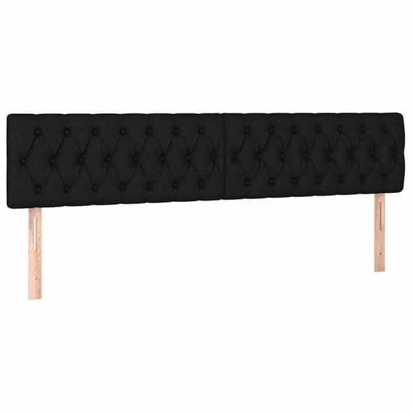 Maison Exclusive - Hovedgærder Sort 200x7x78/88 cm Stof
