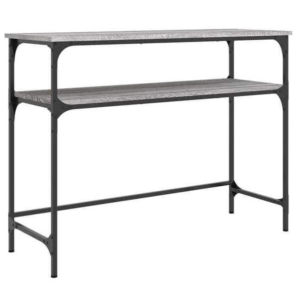 Maison Exclusive - Consolebord sonoma grå 100x35,5x75 cm ingeniørtræ Sonoma grå