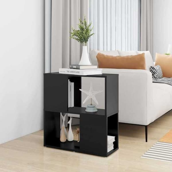 Maison Exclusive - Bibliotek Sort 60x24x63 cm Ingeniørtræ