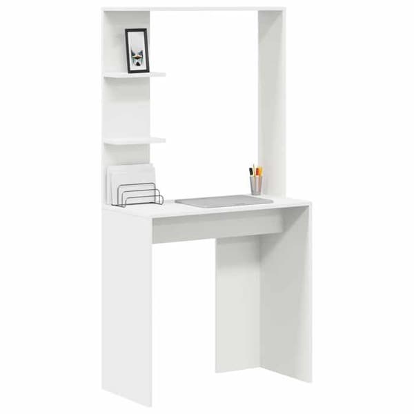Maison Exclusive - Kontor Vit Ingenjörsträ 78,5 x 37 x 154,5 cm Vit