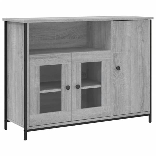 Maison Exclusive - Buffé Sonoma Grå 100x35x75 cm Ingenjörsträ Sonoma grå