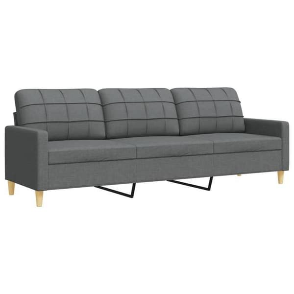 Maison Exclusive - Sæt af 2 sofaer med mørkegrå dekorative puder i stof