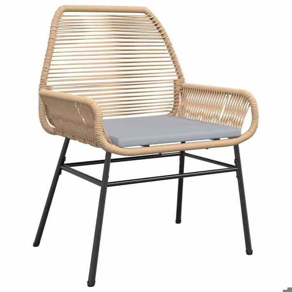 Maison Exclusive - 9 pc spisebordssæt til haven i brun polyrotin brun
