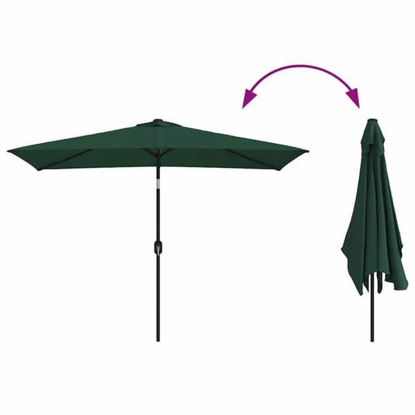 Maison Exclusive - Parasol 200 x 300 cm Grøn Rektangulær