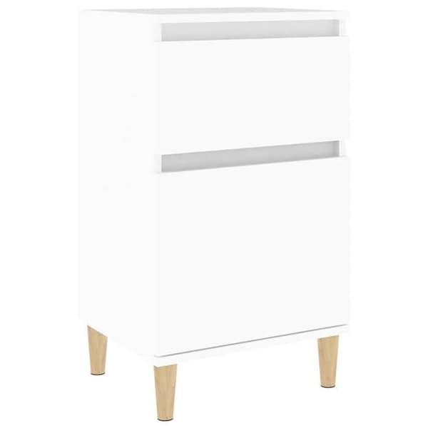 Maison Exclusive - Vit sängbord 40x35x70 cm Vit