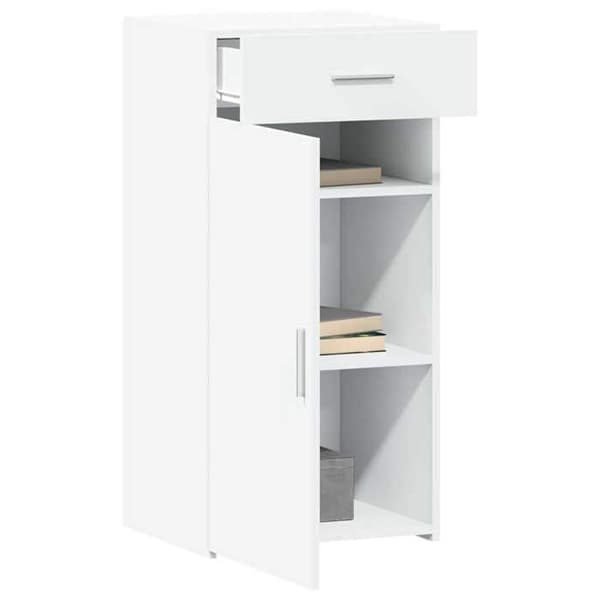 Maison Exclusive - Hvidt buffet 45x42,5x93 cm ingeniørtræ Vit