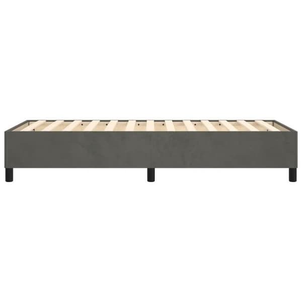 Maison Exclusive - Tummanharmaa jousipunkka 100x200 cm sametti mörkgrå