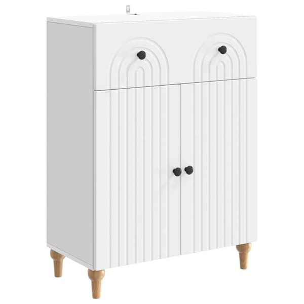 Maison Exclusive - Buffé Vit 66 x 34,5 x 90 cm Ingenjörsträ Vit