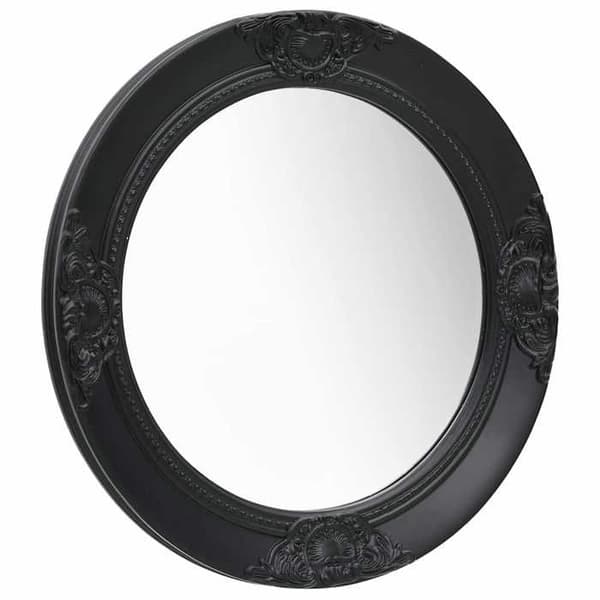 Maison Exclusive - Barockstil väggspegel 50 cm svart