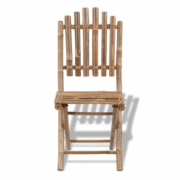 Maison Exclusive - Fällbara stolar i bambu (set om 2)