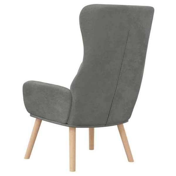 Maison Exclusive - Mörkgrå Velour Relaxstol Mörkgrå