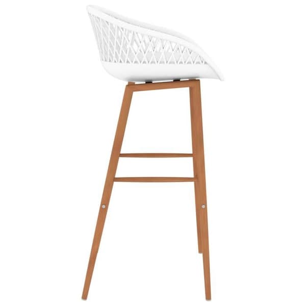 Maison Exclusive - Barstole sæt af 2 hvid Vit