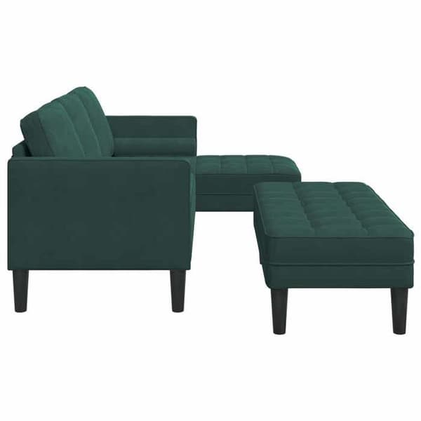 Maison Exclusive - Set med 2 soffor Mörkgrön Polyester Mörkgrön